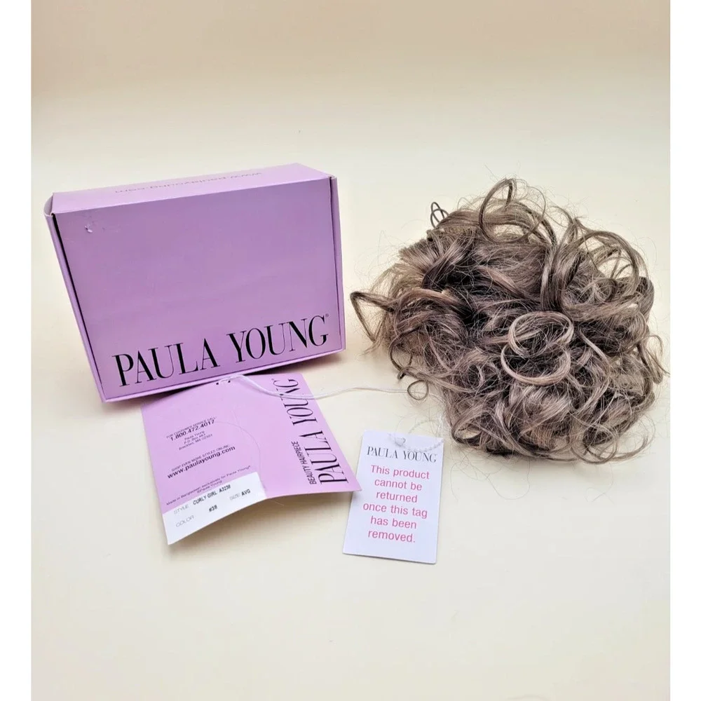 Paula Young A3238 Curly Girl Hairpiece Color #38 Synthetic Original Packaging